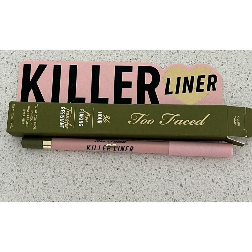 Too Faced Killer Liner 36 Hr Non Flaking Waterproof Eyeliner Killer Camo NIB